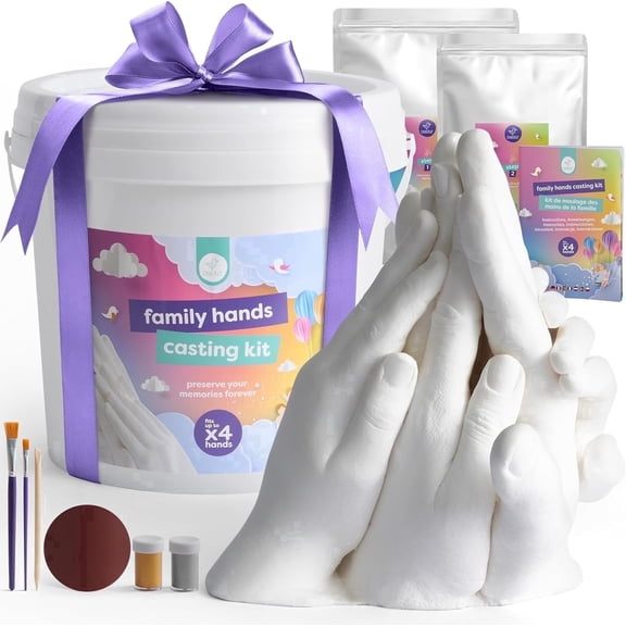 Chuckle Ball XL Family Hand Casting Kit Plaster Casting Keepsake