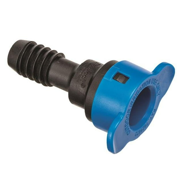 Orbit Irrigation 7572233 0.5 in. Blu-Lock Barbed Adapter, Black & Blue