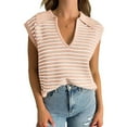 thumbnail image 2 of HNMKIU Tank Tops Women Summer Sweaters For Women V Neck Cap Sleeve Tops Sleeveless Spring Clothes, 2 of 4
