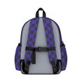 thumbnail image 3 of Blue and Black Checkered Pattern Backpack for School, Cute School Bag with Adjustable Shoulder Straps and Padded Back, 13.4"x11"x4.7", 3 of 5