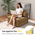thumbnail image 4 of SDJPOI Folding Sofa Bed with Head & Lumbar Pillow, 3-in-1 Convertible Sofa Bed for Adults, Comfy Corduroy Couch Bed for Apartment,Office, Living Room & Bedroom, 4 of 10