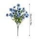 thumbnail image 3 of Flores artificiales de seda violeta - Arreglo floral de plástico de césped primaveral para decoración de bodas en despacho, 3 of 6