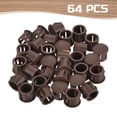 thumbnail image 3 of Uxcell 64PCS 11mm Brown Plastic Hole Plugs, Flush Type Panel Hole Caps, 3 of 6