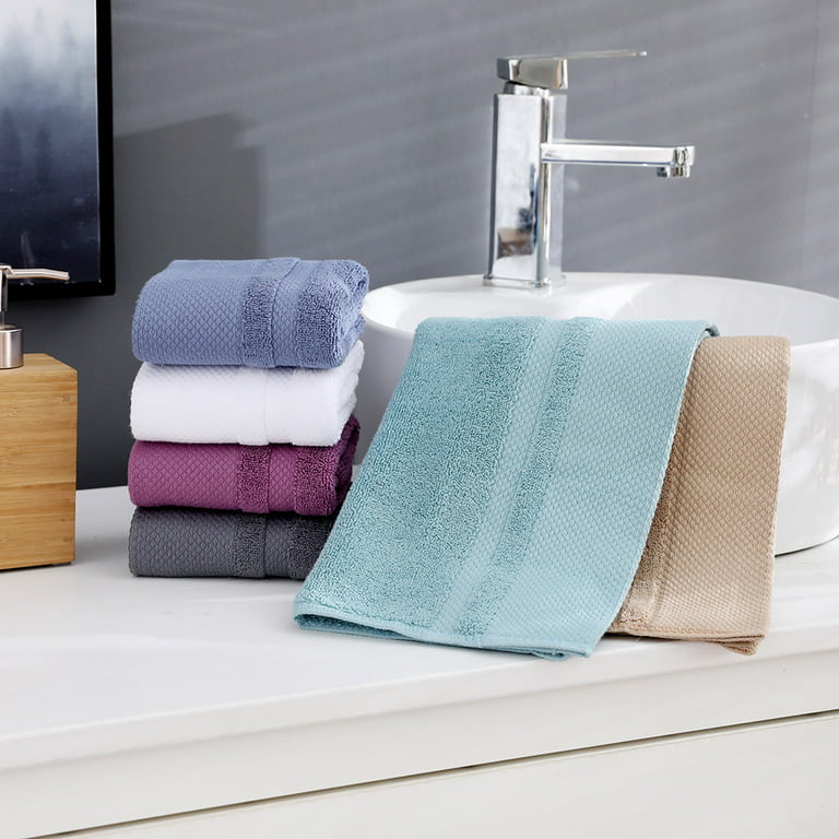 4 PIECE LUXURY LARGE SIZE BATH TOWEL SET FOR HOME HOTEL SPAS GUEST by  Hurbane Home, Navy Blue, 1 - Ralphs