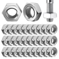 thumbnail image 1 of 50 Uds tuercas hexagonales tuercas hexagonales externas tuercas de tornillo industria hogar reparación Hardware tuercas M 4, 1 of 7