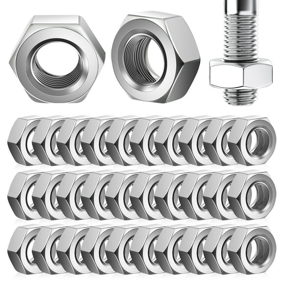50pcs Hex Nuts Nuts External Hex Nuts Screw Nuts Industry Household Repairing Hardware Nuts M 4