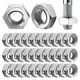 thumbnail image 1 of 50 Uds tuercas hexagonales tuercas hexagonales externas tuercas de tornillo industria hogar reparación Hardware tuercas M 4, 1 of 6