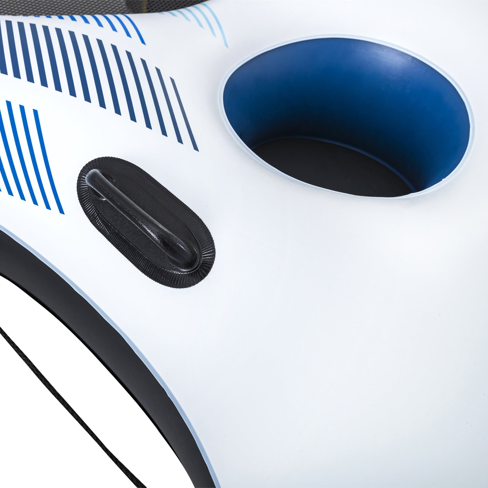 Hydro Force: Rapid Rider Quad River Tube - 8'5" x 8'5"  - Blue & White, Seats Up To 4 Adults, Built In Cupholders, Inflata-Shield Material, Punture Resistant, 784 lb Weight Capacity