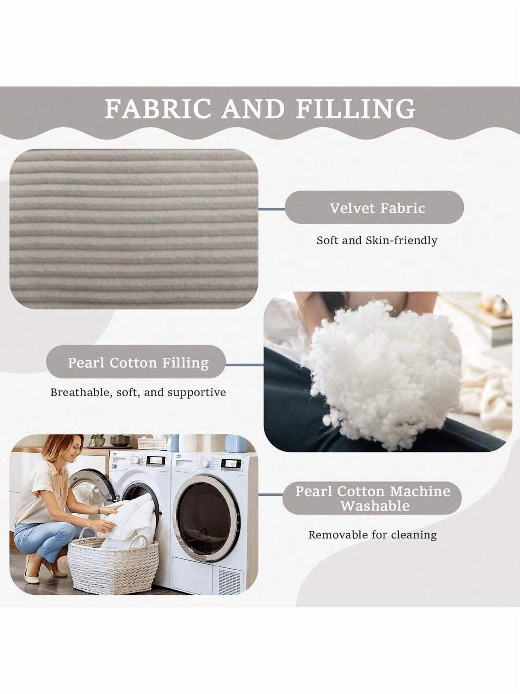 Bed Triangular Headboard Pillow Wedge Body Support Pillow Reading Pillow Full Filling Backrest Positioning Support Bolster Lumbar Cushion Removable Cover With Side Pockets Twin Queen King Size For
