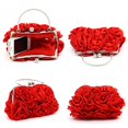 thumbnail image 4 of Bolso de mano YONGSHENG con estampado de flores rosas para mujer fiesta nupcial, 4 of 5