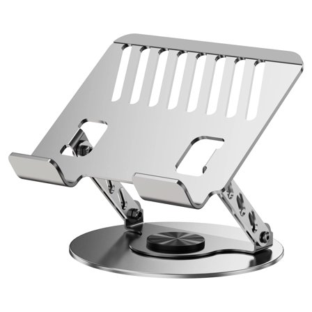 360° Rotating Aluminum Alloy Laptop Stand Laptop Stand for Desk,  Adjustable Computer Stand, Ergonomic Foldable Laptop Holder for MacBook Air Pro / Dell / HP / ASUS / Samsung