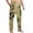 Light Green, variant on Men's Loose Casual Multi Pocket Work Pants, Camouflage Print, Youth Stretch Waist Drawstring Trousers for Outdoor and Utility Wear, Durable Fabric,Army Green M