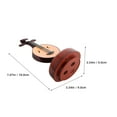 thumbnail image 2 of OULII Rotating Base Music Box Vintage Wooden Music Instrument Model 1Pack, 2 of 8