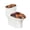 Colorful Flame Art, variant on HELLHERO Pack of 2 Toilet Dust Cover Set for Modern Bathrooms Pickle Can and Slice Pattern Soft Toilet Top Cover Set Elastic Edge