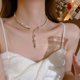 thumbnail image 3 of Necklace Set Silver Crystal Bridal Wedding Jewelry Sets Prom Costume Jewelry Set Party Choker Necklace for Women and Girls, 3 of 5