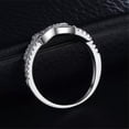 thumbnail image 6 of "X" Shaped Bowtie CZ Engagement Fashion Women's 925 Silver Wedding Ring Size 4-9, 6 of 6