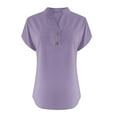 thumbnail image 4 of T-Shirts Femmes Lot Mode Décontractée Col en V Manches Courtes Haut T-Shirt - Hontri, 4 of 5