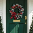 thumbnail image 2 of Old World Christmas Decorative Faux Wreath, Red & Gold Aspen, 24in, 2 of 3
