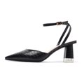 thumbnail image 4 of 2022 nuevos zapatos de tacón alto con tiras en el tobillo para mujer, zapatos de tacón alto con punta puntiaguda, zapatos de moda para mujer, 4 of 5