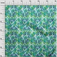thumbnail image 3 of oneOone Polyester Lycra Persian Green Fabric Ikat Sewing Material Print Fabric By The Yard 56 Inch Wide, 3 of 6