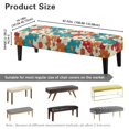 thumbnail image 7 of Jiueut Colorful Daisy Pattern Dining Room Bench Covers, Non Slip Bench Seat Protection with Elastic Band Thick Rectangle Chair Slipcover for Kitchen Home Hotel, 7 of 7