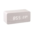 thumbnail image 1 of Digital Wooden   Electronic  Time Display for Bedroom 10W Wireless Charging 3  Settings Date&Temp Display  White, 1 of 7