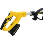 Electric Cordless Tiller Cultivator, Extendable Pole, 20V 250RPM, Rechargeable, 3.9in Rototiller for Garden