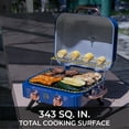 thumbnail image 2 of Kenmore 2-Burner Portable Tabletop Retro Gas Grill, Navy Blue, 2 of 19