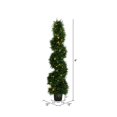 thumbnail image 3 of Vickerman TP170548LED 4 ft. Cedar Spiral UV 70 Warm White LED Light, 3 of 4