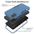 thumbnail image 2 of Compatible with Samsung Galaxy A53 5G Case, Hybrid Heavy Duty Military Grade Full-Body Drop Shockproof Heavy Duty Dustproof 3-Layers Rugged Anti-Scratch Cover Wireless Charging, Royalblue/Black, 2 of 6