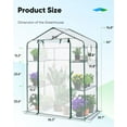 thumbnail image 6 of Quictent Clear 56"x29"x77" 3 Tiers 6 Shelves Portable Walk-in Mini Greenhouse Hot Green House Planter Gardening, 6 of 8