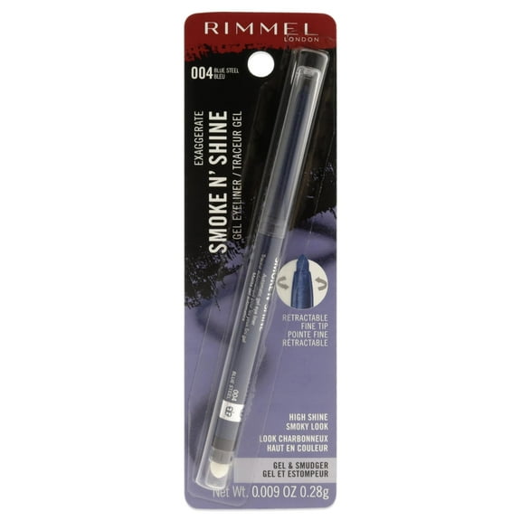 Rimmel London Exaggerate Smoke N Shine Eyeliner Gel - 004 Blue Steel , 0.009 oz Eyeliner