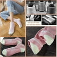 thumbnail image 5 of Women's Ankle Running Sports  Socks Mesh Cushioned Breathable Low Cut Short Cotton Athletic Sock 6 Pairs, 5 of 6