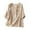 Khaki, variant on HXWCHs Women's T-Shirts Floral Embroidery top for Women with 3/4 Sleeve Round Neck Blouse Khaki M