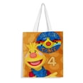 thumbnail image 1 of Tobee Cartoon Bolso de tela con estampado de lienzo para mujer, bolsa de compras reutilizable y estética, con cremallera interior, regalo para mujer, 35 × 40 cm., 1 of 6