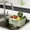 A, variant on Clearance! Zguuel Fruit Washing Bowl Rice Washer Strainer Bowl Rotating Suction Drain Rack Strainer Kitchen Food Scraps Separator with One Dry Wet Divider