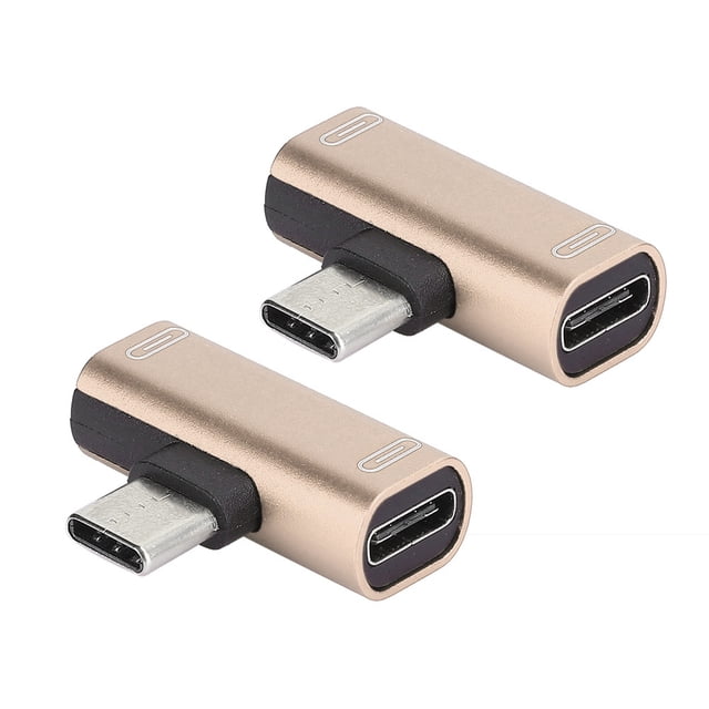 USB Adapter, Easy To Use 5 Colors Choice Foldability 2 In 1 Converter Splitter Aluminum Case Material For Remote For Charging For Calling Silver,Black,Gold,Red,Pink