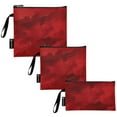 thumbnail image 2 of Dailycode Reusable Ziploc Bags Leakproof Sandwich Snack Freezer Bags Red Brush Strokes Art 3 pack, 2 of 7