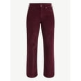 thumbnail image 5 of Time and Tru Women's Velvet Wide Leg Pants, 32" Inseam, Size 0-20, 5 of 6
