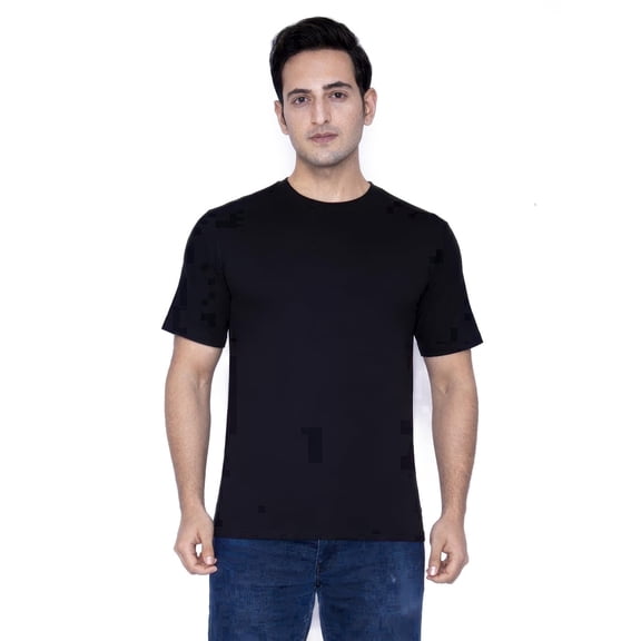 Qure Vintage Men’s Solid Cotton Crew Neck T Shirt Soft Short Sleeve Regular Fit Casual Everyday Basic Tee for Men
