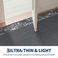 thumbnail image 2 of Garvee Washable Runner Rugs 2x6 Modern Bordered Rugs, Soft Ultra Thin Accent Carpet Non Slip Low Pile Rug for Hallway Kitchen Entryway Bathroom, Dark Gray, 2 of 9