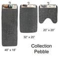 thumbnail image 7 of Bathroom Rug Memory Foam Mat 3D Pebble Dark Grey 32"L x 20"W, 7 of 7