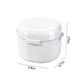 thumbnail image 2 of BAOPAI Double Layer Portable Braces Storage Box with Drainage Holes for Retainer Dentures Travel Case Compact Design Large Capacity Organizer, 2 of 7