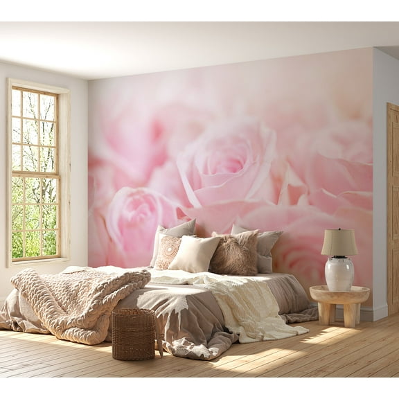Floral Wallpaper Wall Mural - Ocean of Roses