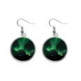thumbnail image 1 of Luz verde del cielo nocturno Pendientes pendientes de plata colgantes joyas señora Unbranded M, 1 of 3