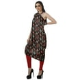 thumbnail image 4 of Moomaya Robe Kurti Sans Manches à une Épaule Imprimée pour Femmes, Vêtement de Créateur Boho pour Fête, 4 of 7