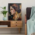 thumbnail image 5 of Qisvanset 12x16 Inch Ostrich Portrait Abstract Canvas Print Wall Art, 5 of 5