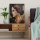 thumbnail image 5 of Qisvanset 12x16 Inch Ostrich Portrait Abstract Canvas Print Wall Art, 5 of 5