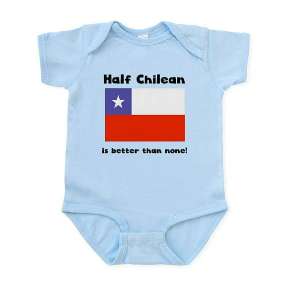 CafePress - Half Chilean Body Suit - Baby Light Bodysuit, Size Newborn - 24 Months