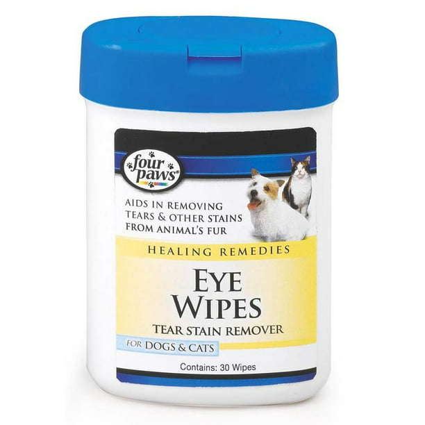 Four Paws Healing Remedy Eye Wipes For Dogs & Cats , 30 ct Walmart
